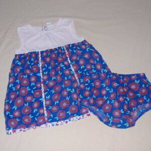Tucker & Tate Girls Summer Dress Bloomers Sleeveless 18m